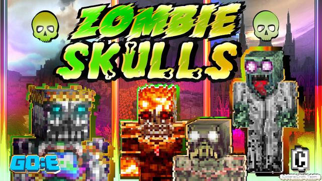 Thumbnail of the Minecraft Bedrock Marketplace product Zombie Skulls Skin Pack created by GoE-Craft.