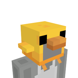Thumbnail of the Minecraft Bedrock Marketplace product Chirpy Chick Hood created by Goods Interactive.