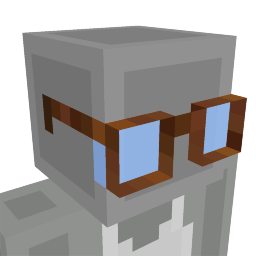 Thumbnail of the Minecraft Bedrock Marketplace product Chunky Glasses created by Goods Interactive.