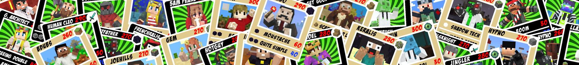 Panorama of the Minecraft Bedrock Marketplace product Hermitcraft TCG Add-On created by Hermitcraft.