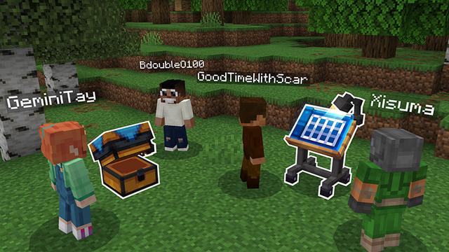 Screenshot of the Minecraft Bedrock Marketplace product Hermitcraft TCG Add-On created by Hermitcraft.
