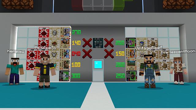Screenshot of the Minecraft Bedrock Marketplace product Hermitcraft TCG Add-On created by Hermitcraft.