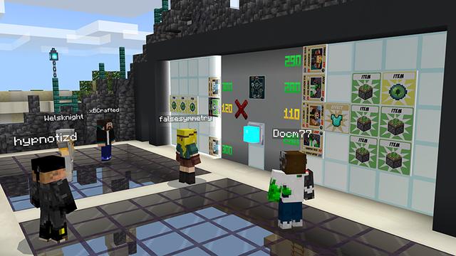 Screenshot of the Minecraft Bedrock Marketplace product Hermitcraft TCG Add-On created by Hermitcraft.