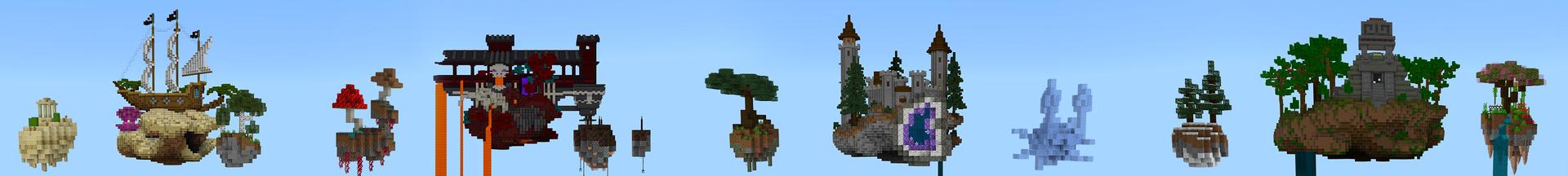 Panorama of the Minecraft Bedrock Marketplace product 100 Hours One Block created by Heropixel Games.