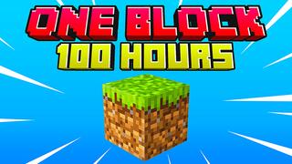 Thumbnail of the Minecraft Bedrock Marketplace product 100 Hours One Block created by Heropixel Games.
