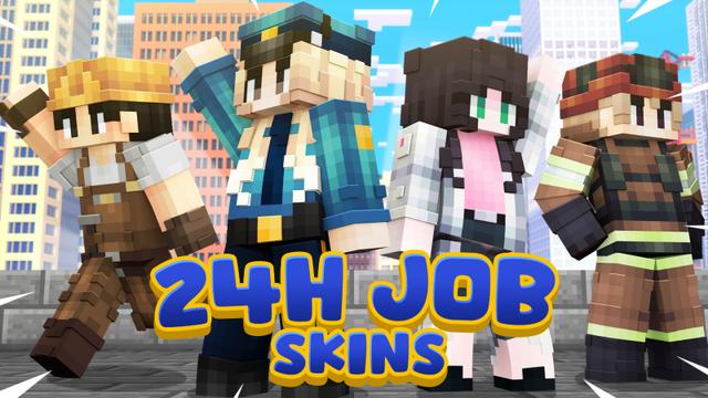 Thumbnail of the Minecraft Bedrock Marketplace product 24h Jobs created by Heropixel Games.