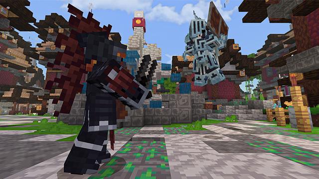 Screenshot of the Minecraft Bedrock Marketplace product 3D Armor created by Heropixel Games.