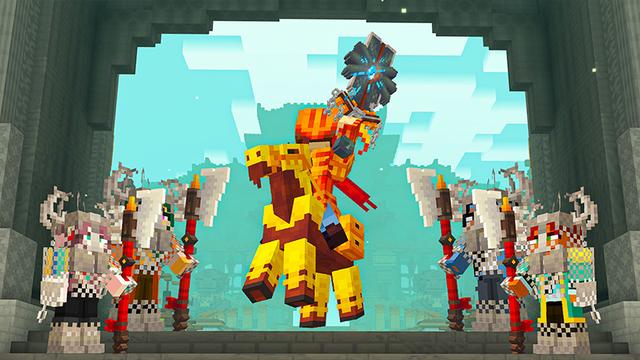 Screenshot of the Minecraft Bedrock Marketplace product 3D Weapons Texture Pack created by Heropixel Games.