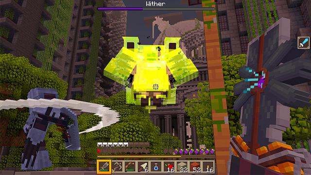 Screenshot of the Minecraft Bedrock Marketplace product 3D Weapons Texture Pack created by Heropixel Games.