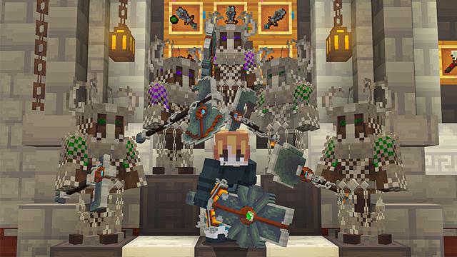 Screenshot of the Minecraft Bedrock Marketplace product 3D Weapons Texture Pack created by Heropixel Games.