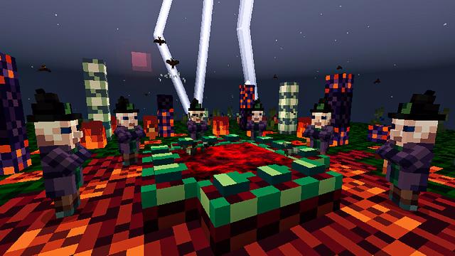 Screenshot of the Minecraft Bedrock Marketplace product 4Bit Horror created by Heropixel Games.