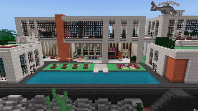 Screenshot of the Minecraft Bedrock Marketplace product 8Bit Modern created by Heropixel Games.