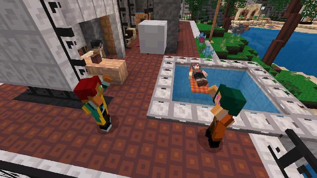 Screenshot of the Minecraft Bedrock Marketplace product 8Bit Modern created by Heropixel Games.