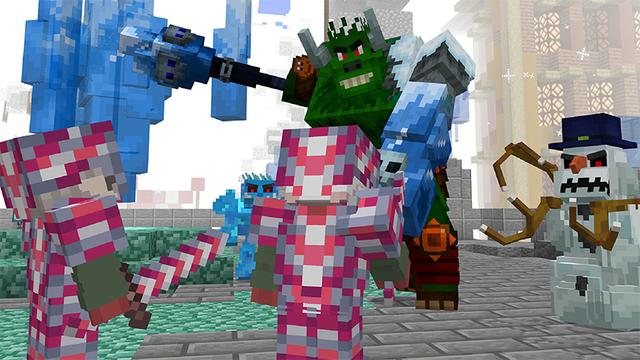 Screenshot of the Minecraft Bedrock Marketplace product Advanced Winter created by HeroPixels.