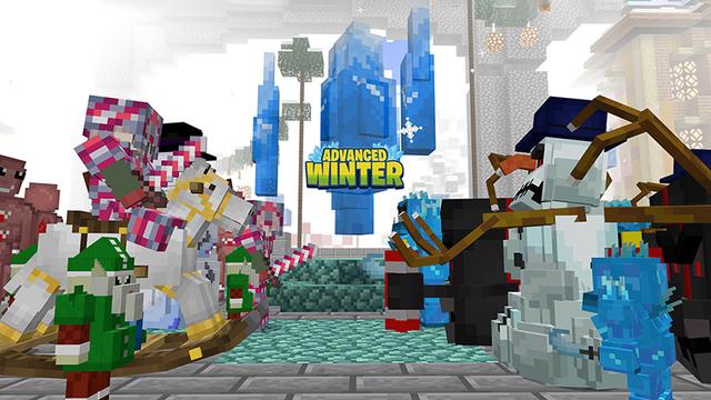 Screenshot of the Minecraft Bedrock Marketplace product Advanced Winter created by HeroPixels.