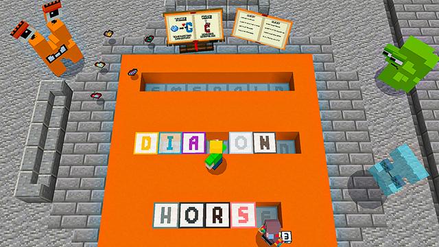 Screenshot of the Minecraft Bedrock Marketplace product Alphabet Letters created by Heropixel Games.