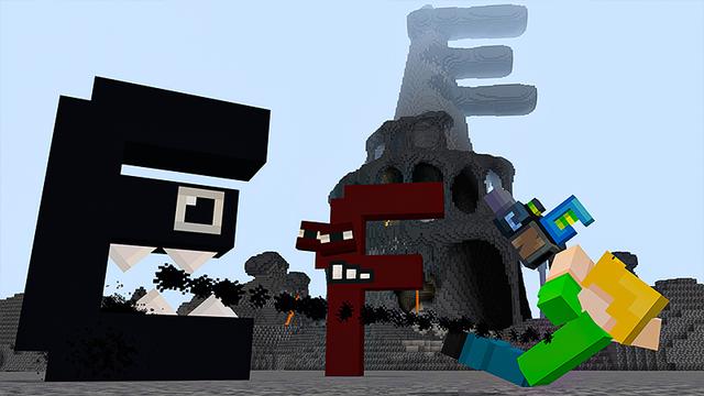 Screenshot of the Minecraft Bedrock Marketplace product Alphabet Letters created by Heropixel Games.