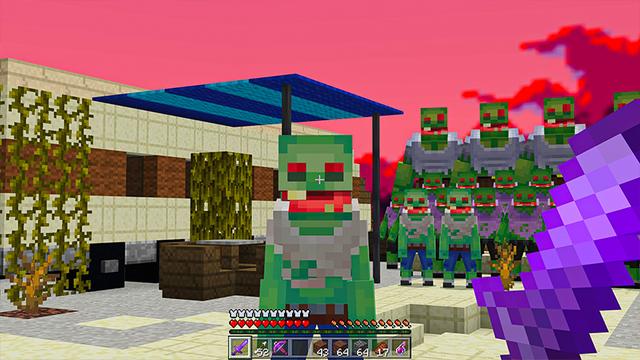 Screenshot of the Minecraft Bedrock Marketplace product Apocalypse Skyblock created by Heropixel Games.