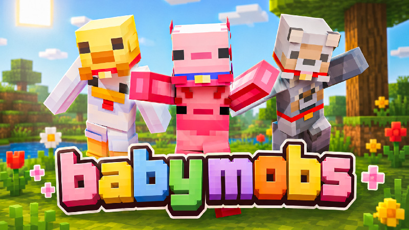 Thumbnail of the Minecraft Bedrock Marketplace product Babymobs created by Heropixel Games.