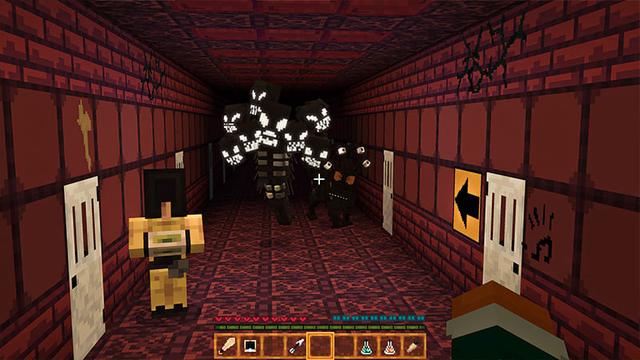 Screenshot of the Minecraft Bedrock Marketplace product Backrooms Textures created by Heropixel Games.