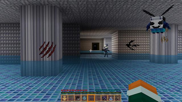 Screenshot of the Minecraft Bedrock Marketplace product Backrooms Textures created by Heropixel Games.
