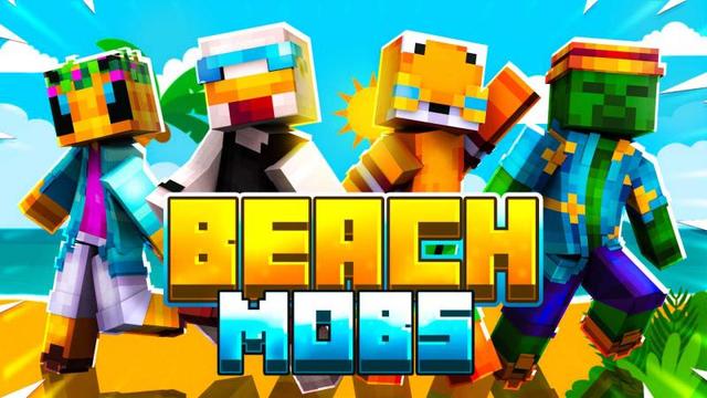 Thumbnail of the Minecraft Bedrock Marketplace product Beach Mobs created by Heropixel Games.