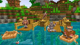 Screenshot of the Minecraft Bedrock Marketplace product Castle Survival Spawn created by Heropixel Games.