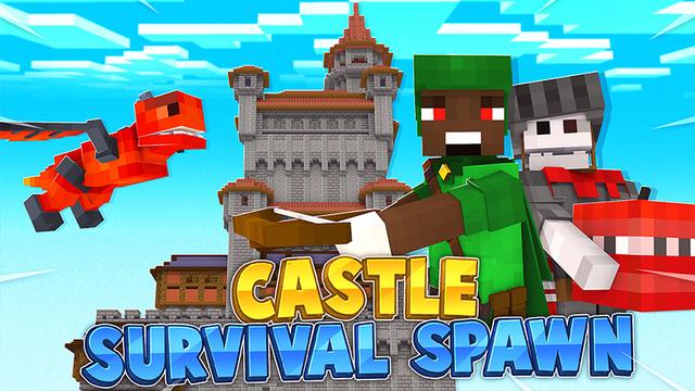 Thumbnail of the Minecraft Bedrock Marketplace product Castle Survival Spawn created by Heropixel Games.