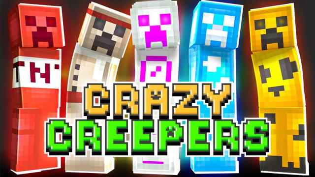 Thumbnail of the Minecraft Bedrock Marketplace product Crazy Creepers created by Heropixel Games.