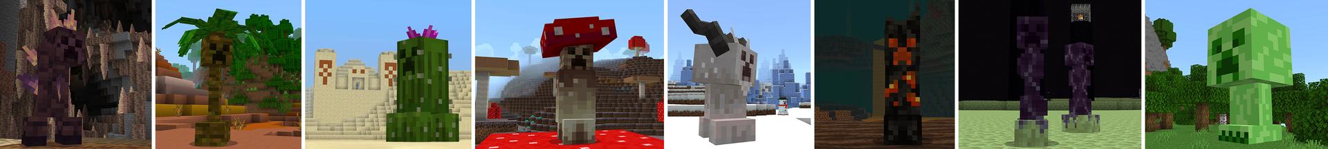 Panorama of the Minecraft Bedrock Marketplace product CREEPERS created by Heropixel Games.