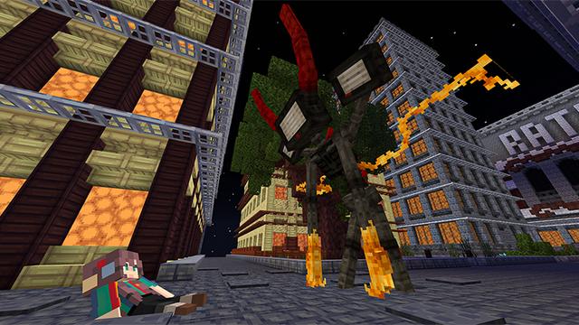 Screenshot of the Minecraft Bedrock Marketplace product Creepy Nightmare created by Heropixel Games.