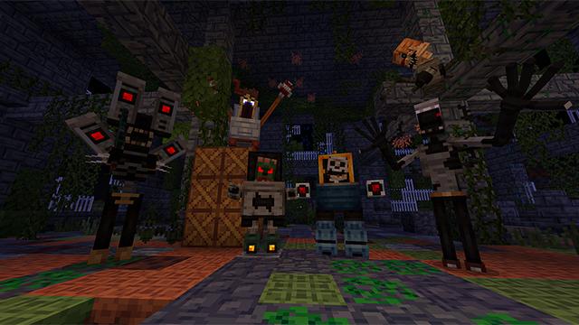 Screenshot of the Minecraft Bedrock Marketplace product Creepy Nightmare created by Heropixel Games.