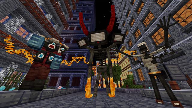 Screenshot of the Minecraft Bedrock Marketplace product Creepy Nightmare created by Heropixel Games.