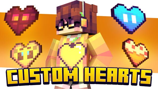 Thumbnail of the Minecraft Bedrock Marketplace product Custom Hearts created by Heropixel Games.