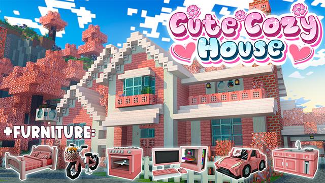 Thumbnail of the Minecraft Bedrock Marketplace product Cute Cozy House created by Heropixel Games.