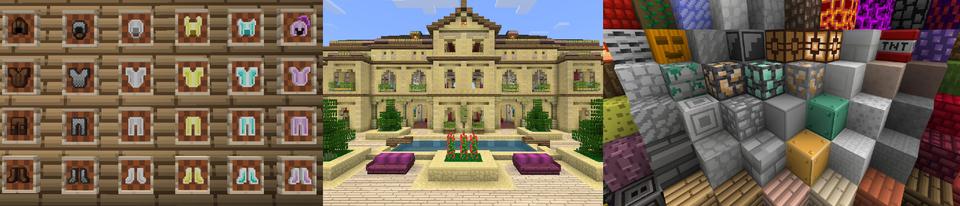 Panorama of the Minecraft Bedrock Marketplace product Daydream Textures created by Heropixel Games.