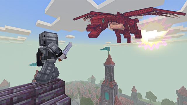 Screenshot of the Minecraft Bedrock Marketplace product Dragon PvP created by Heropixel Games.