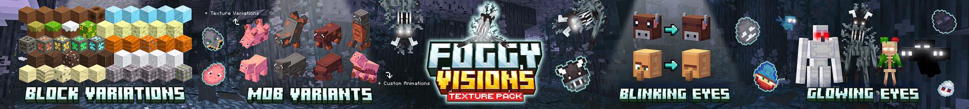 Panorama of the Minecraft Bedrock Marketplace product Foggy Visions created by Heropixel Games.