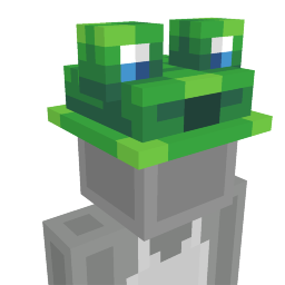 Thumbnail of the Minecraft Bedrock Marketplace product Froggy Hat created by Heropixel Games.