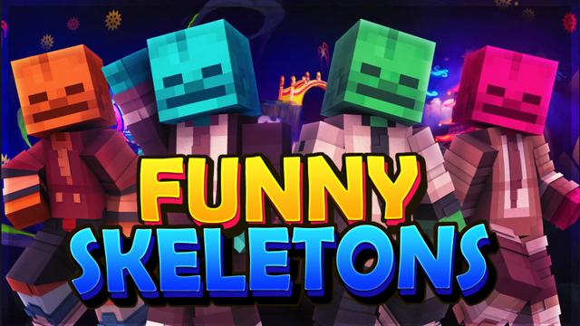 Thumbnail of the Minecraft Bedrock Marketplace product Funny Skeletons created by Heropixel Games.