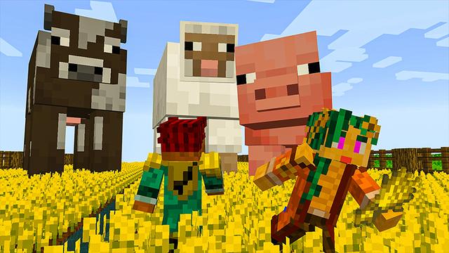 Screenshot of the Minecraft Bedrock Marketplace product GIANT ANIMALS created by Heropixel Games.