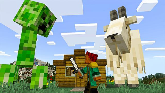 Screenshot of the Minecraft Bedrock Marketplace product GIANT ANIMALS created by Heropixel Games.