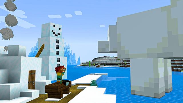 Screenshot of the Minecraft Bedrock Marketplace product GIANT ANIMALS created by Heropixel Games.