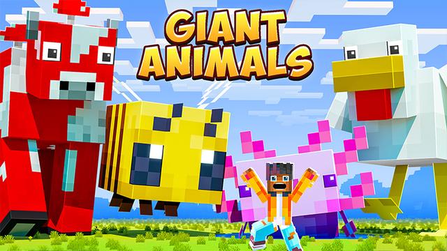 Thumbnail of the Minecraft Bedrock Marketplace product GIANT ANIMALS created by Heropixel Games.