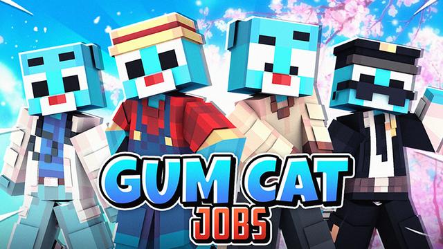 Thumbnail of the Minecraft Bedrock Marketplace product Gum Cat Jobs created by Heropixel Games.