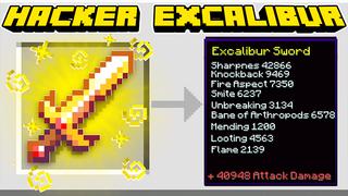 Thumbnail of the Minecraft Bedrock Marketplace product Hacker Excalibur created by HeroPixels.