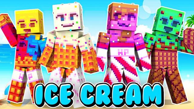 Thumbnail of the Minecraft Bedrock Marketplace product Ice Cream created by Heropixel Games.