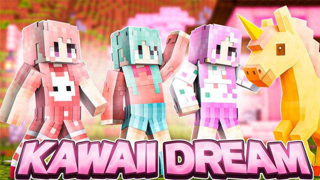 Thumbnail of the Minecraft Bedrock Marketplace product Kawaii Dream created by Heropixel Games.