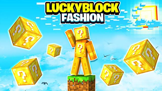 Thumbnail of the Minecraft Bedrock Marketplace product Lucky Block Fashion created by Heropixel Games.