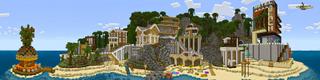 Panorama of the Minecraft Bedrock Marketplace product Millionaire Mansion$ created by Heropixel Games.